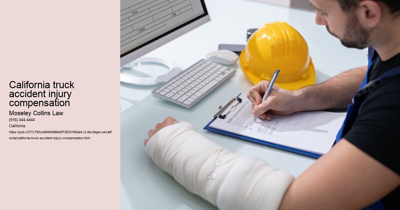California truck accident injury compensation